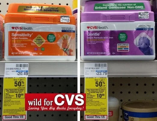 CVS Health Baby Formula As Low As 4.12 Each 20oz+ Tub!
