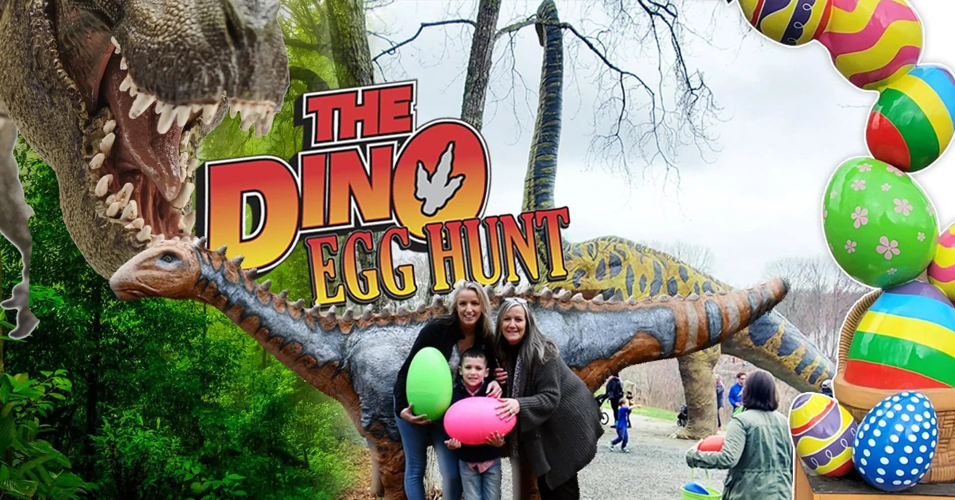 Unleash your inner TRex and hunt for eggs!