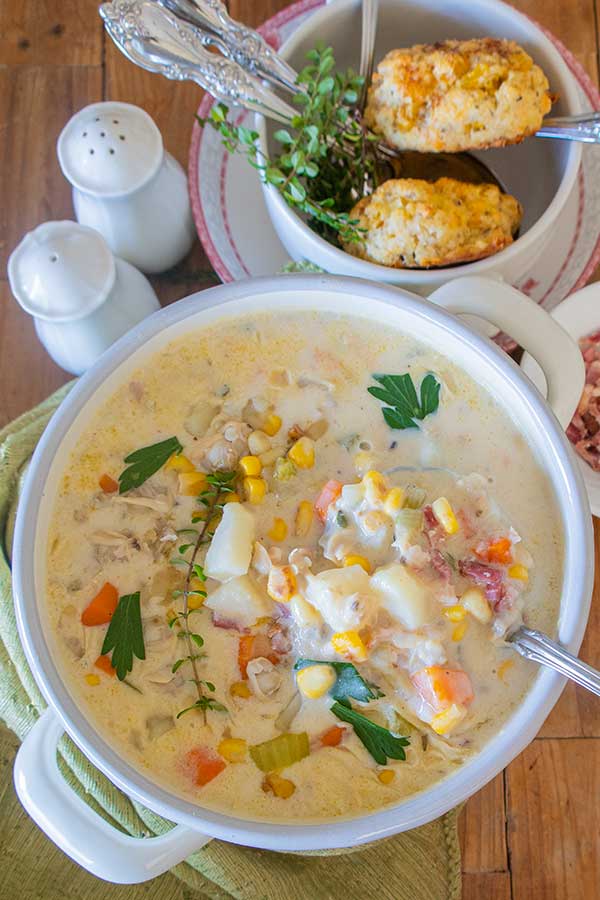 Clam Chowder with Charred Corn Only Gluten Free Recipes