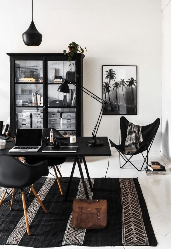 20 Dark & Moody Office Design That Looks Calming