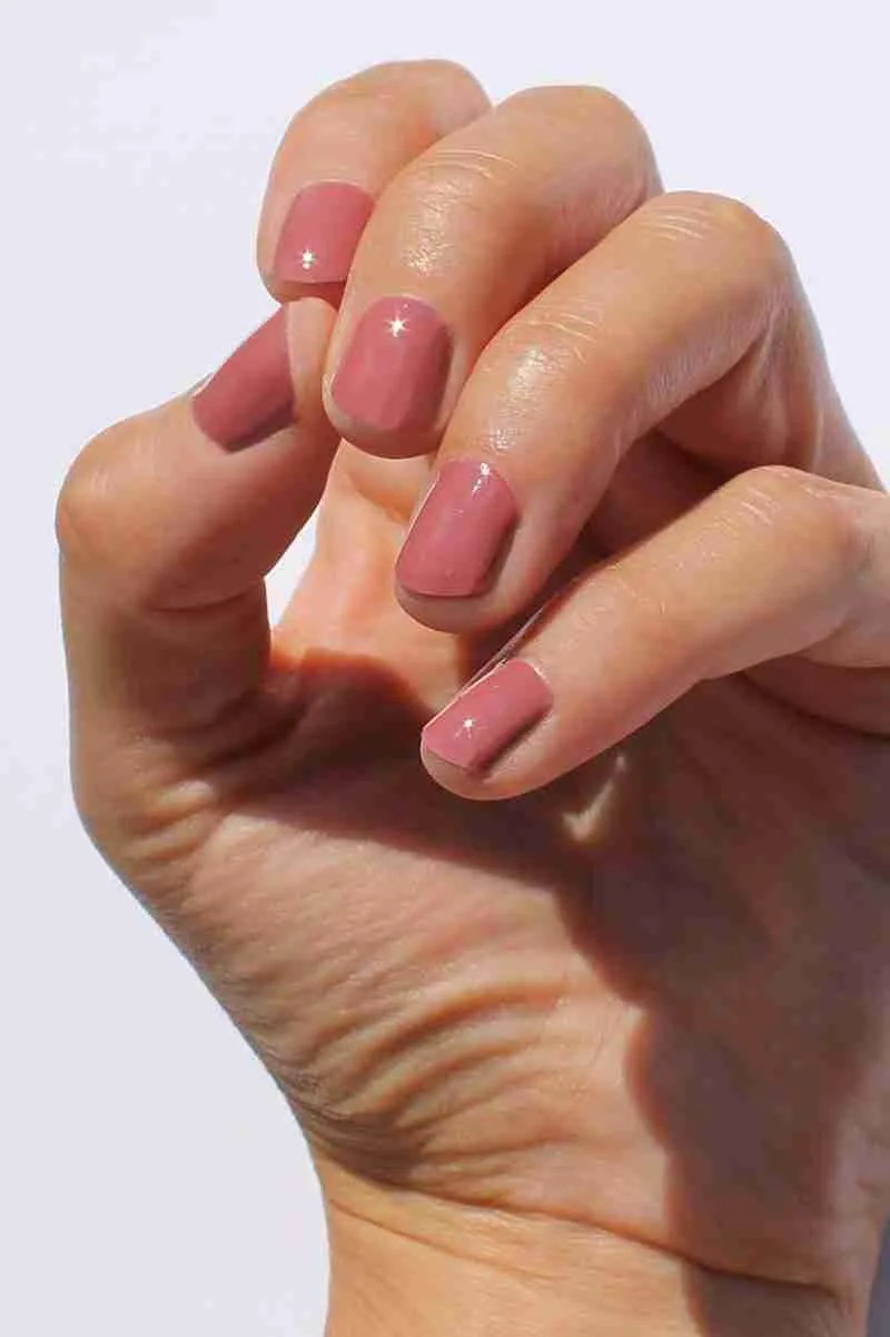 30+ Dusty Pink Rose Nails the gray details