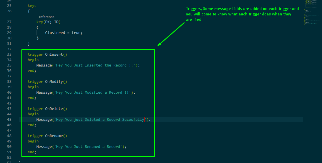 Using Triggers to Display Messages in Microsoft Dynamics Business
