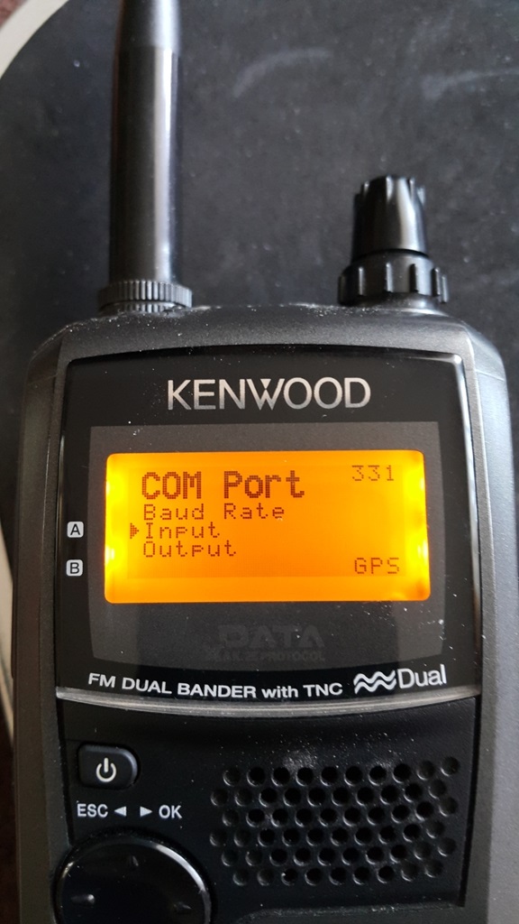 Kenwood THD72 wizualizacja APRS na urządzeniach z systemem Android
