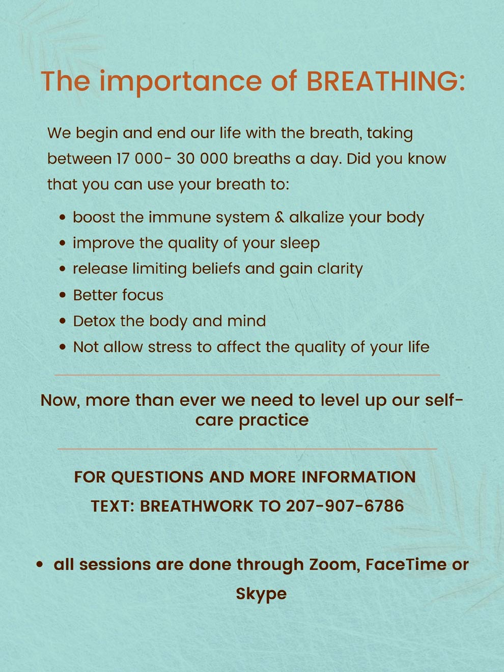 The Importance of Breathing SelfCare by Your Body Works Massage and