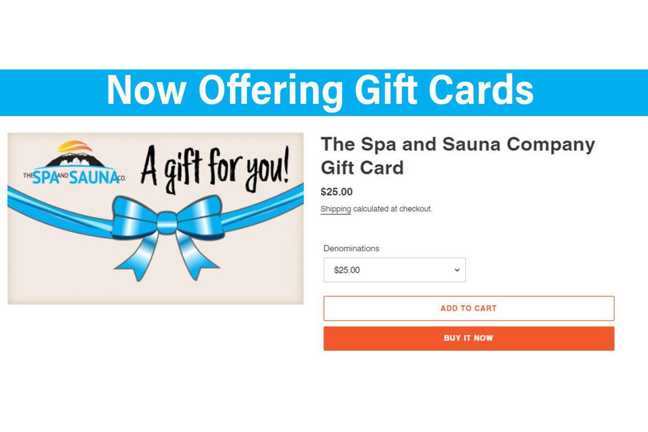 Hot Tub Water Care Gift Cards Purchase from Your Hot Tub Experts