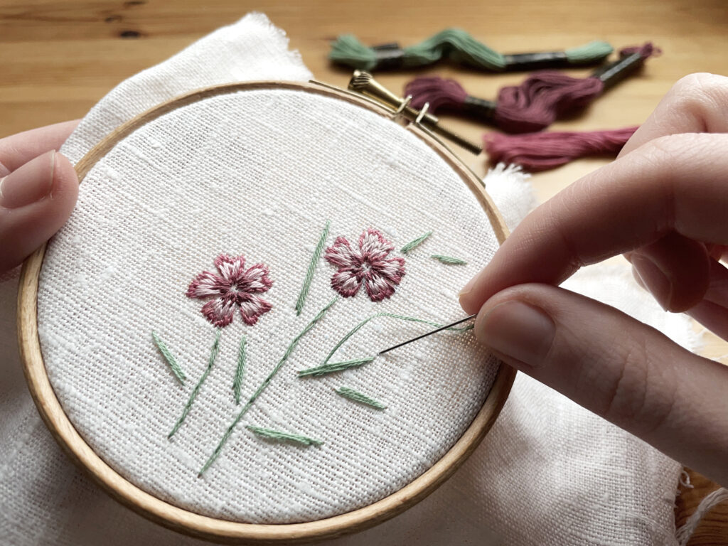 Beginners Embroidery Space and Material