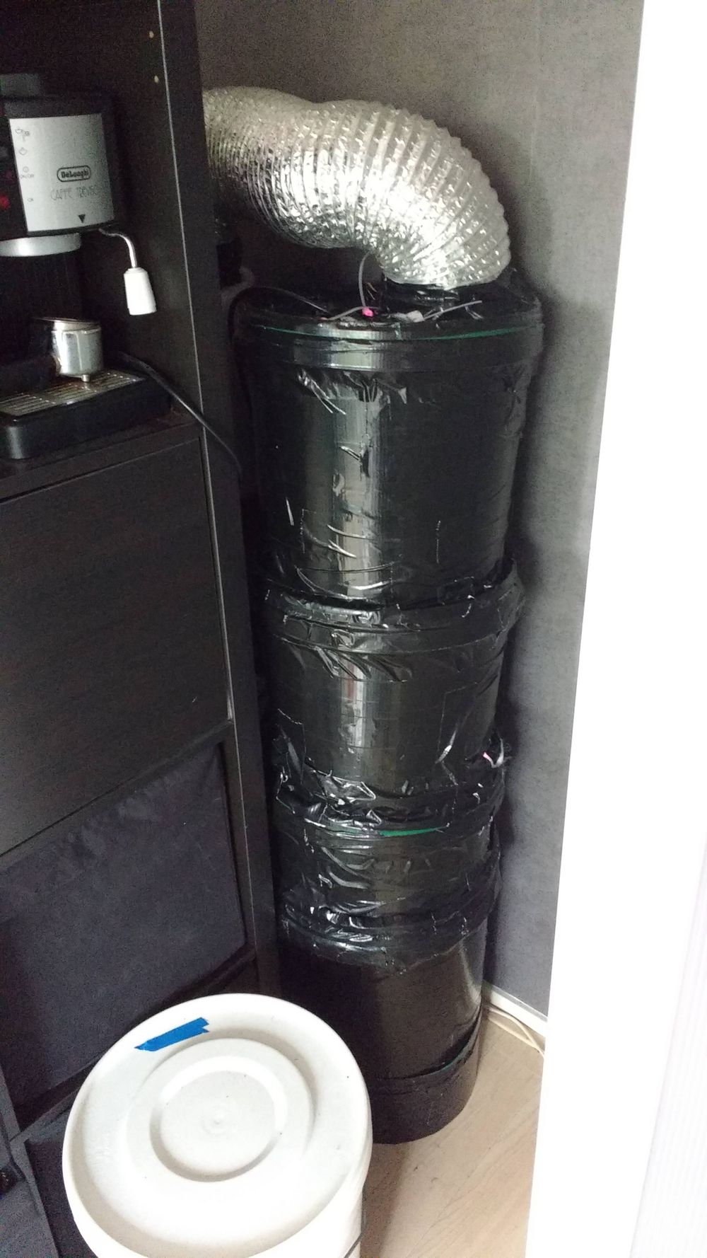 Filtered blackout bucket Space Buckets DIY Indoor Gardening