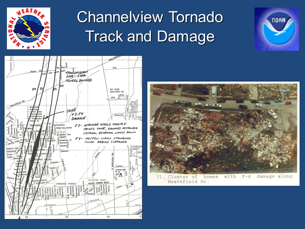 Houston tornado outbreak November 1992 Channelview
