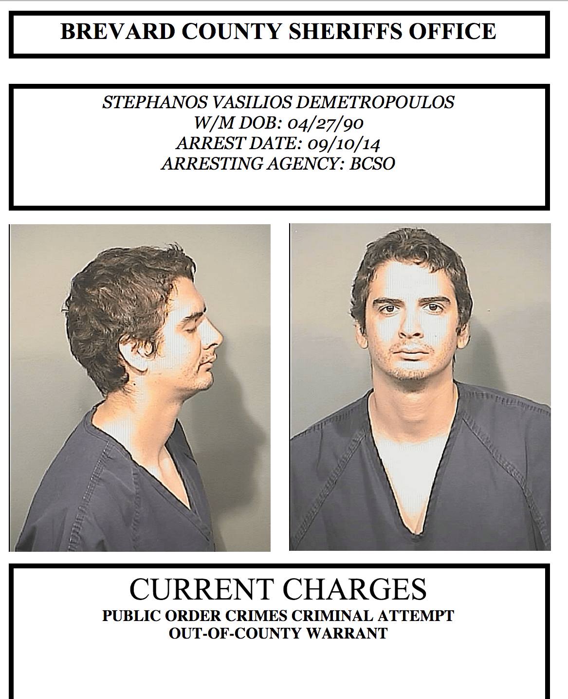 Arrests In Brevard County Sept 11, 2014 Space Coast Daily