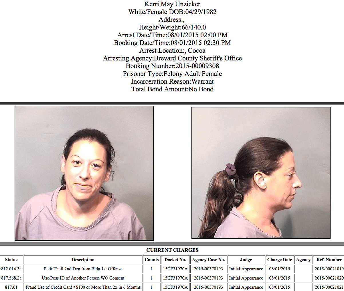 Arrests In Brevard County August 2, 2015 Space Coast Daily