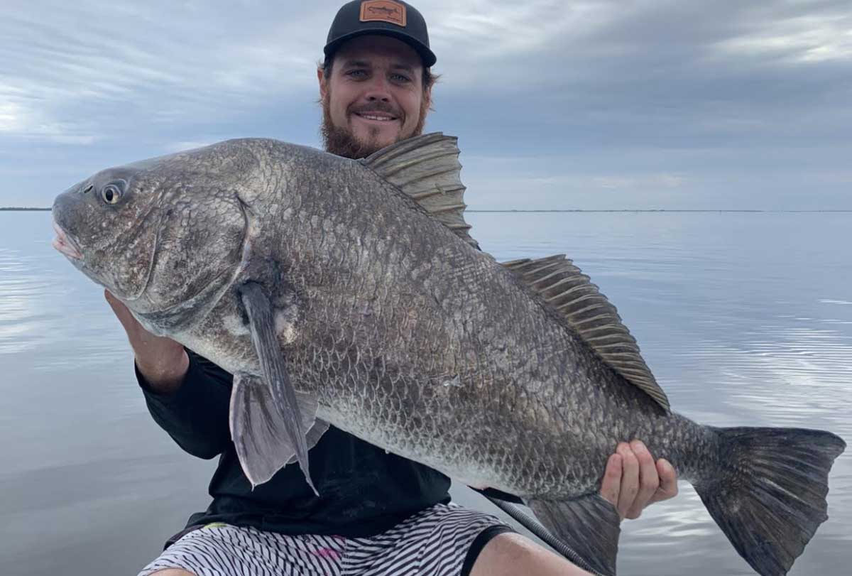 Winter has Arrived! Black Drum Bite is ON in the Lagoon!