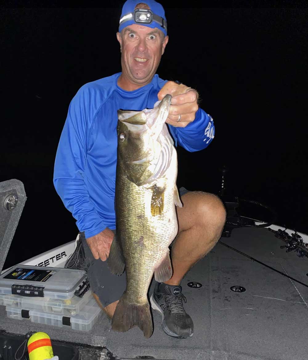 Hitting the Deep Water at Night Headwaters Lake Bass Fishing Report