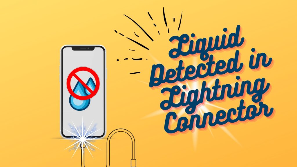 Easy fix for liquid detected in lightning monnector Message Spacehop