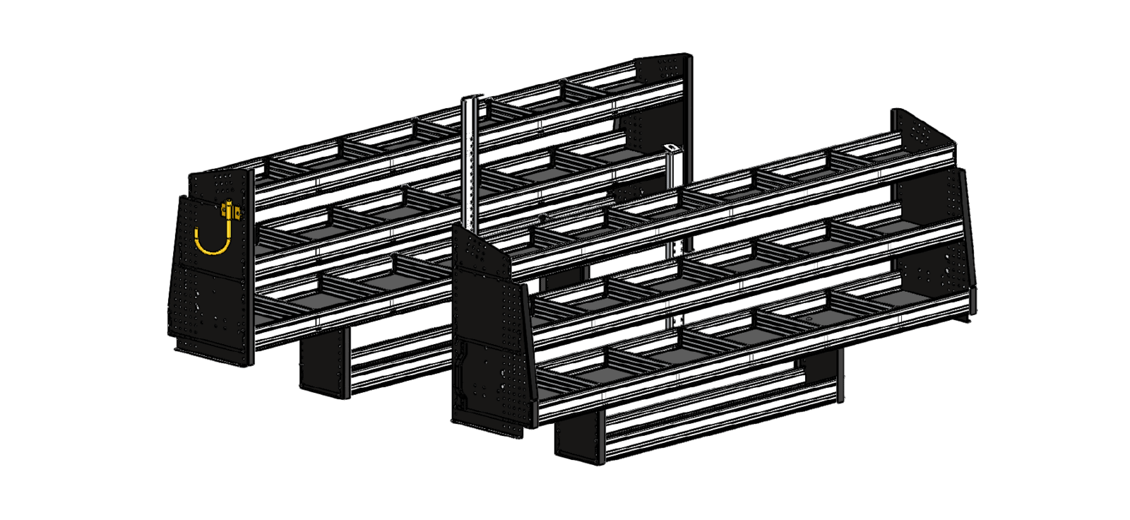 Shelving solutions Organize your cargo and Increase storage by 50