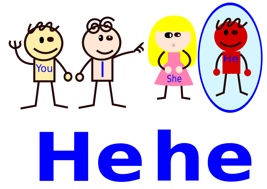 He Pronoun Clip Art Image ClipSafari