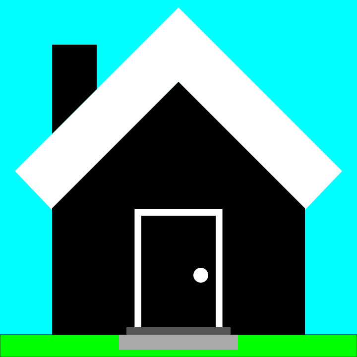 Blue House Clip Art Image ClipSafari