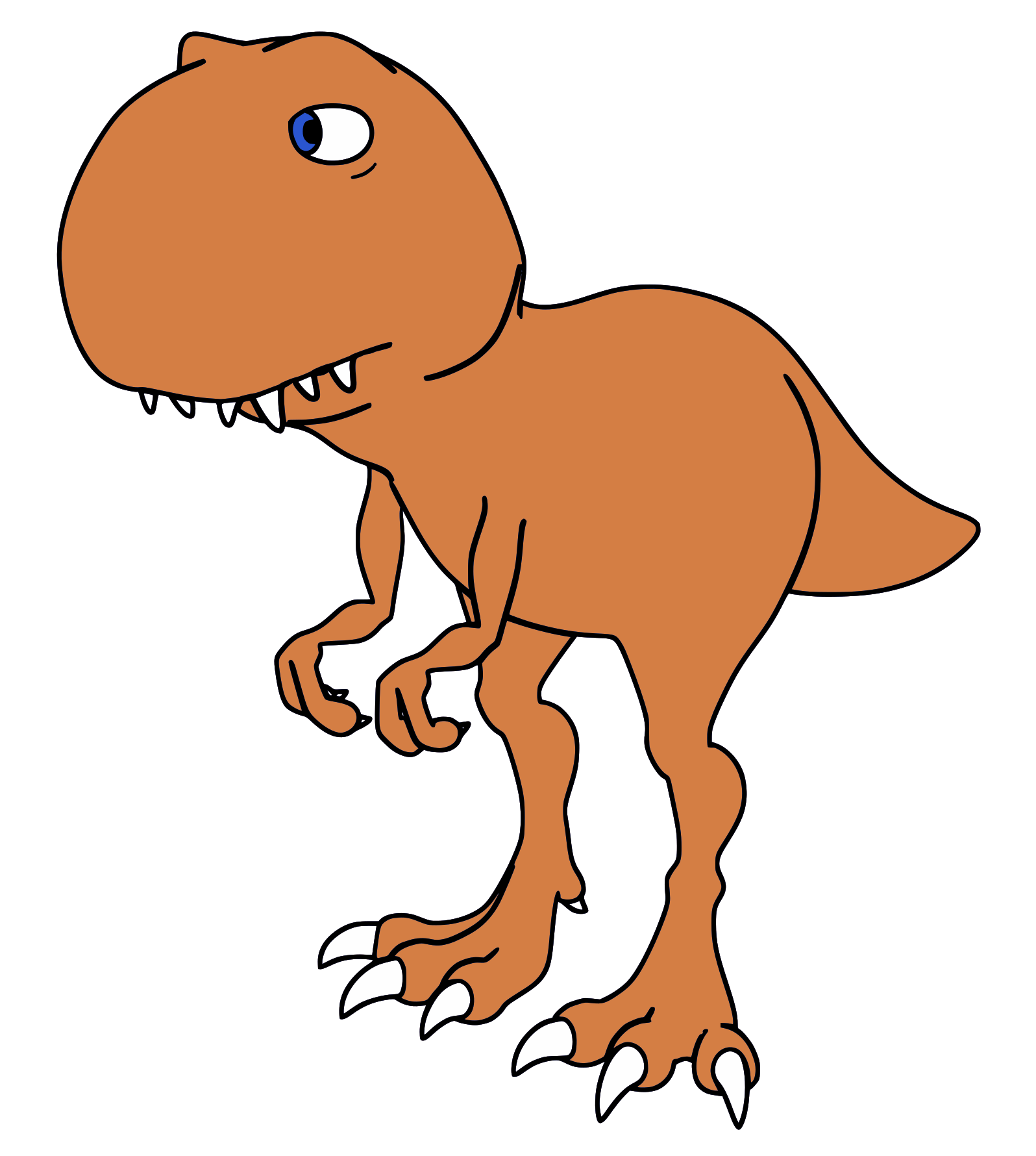 Brown TRex Clip Art Image ClipSafari