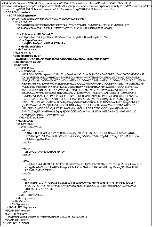 Signed SOAP Messages Information Services Working Group Wiki