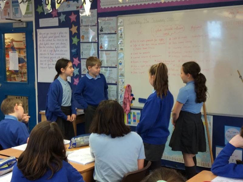 Tilston Parochial Primary School Role play in literacy