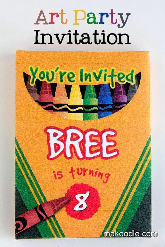 19 Creative Crayola Crayon Party Ideas Spaceships and Laser Beams