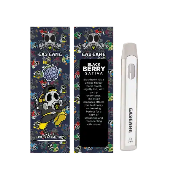GAS GANG VAPES BLACKBERRY 1 GRAM Space Station Delivery