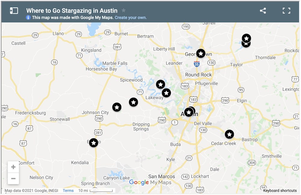 The 16 Best Places to Go Stargazing in Austin ⋆ Space Tourism Guide