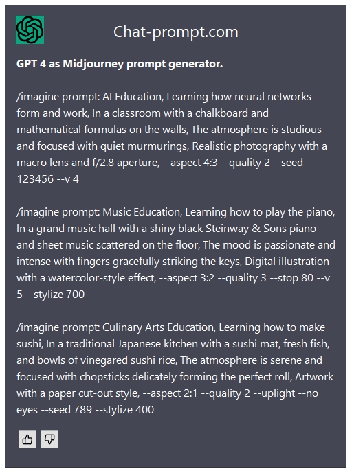 GPT 4 as Midjourney prompt generator. Free ChatGPT Prompt ChatPrompt