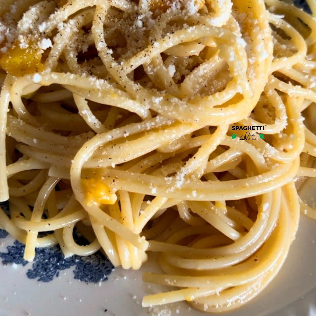 Veg Carbonara with squash Spaghetti ABC