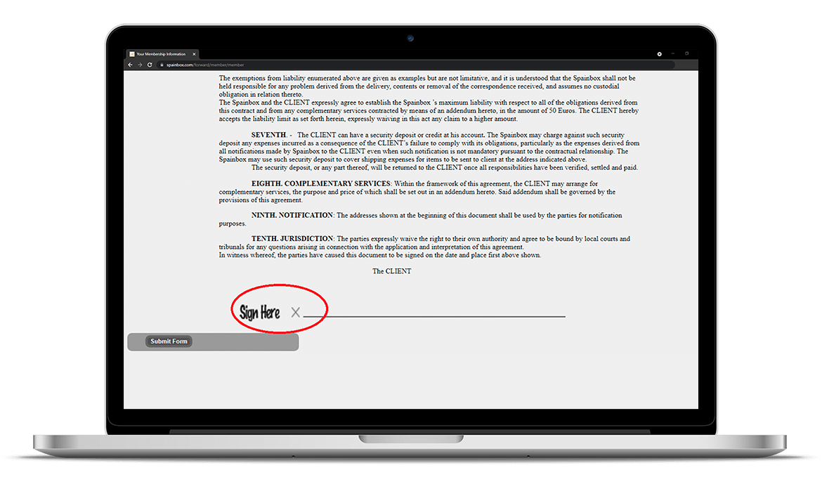 Postal Address Spain Spain order fulfillment Virtual address