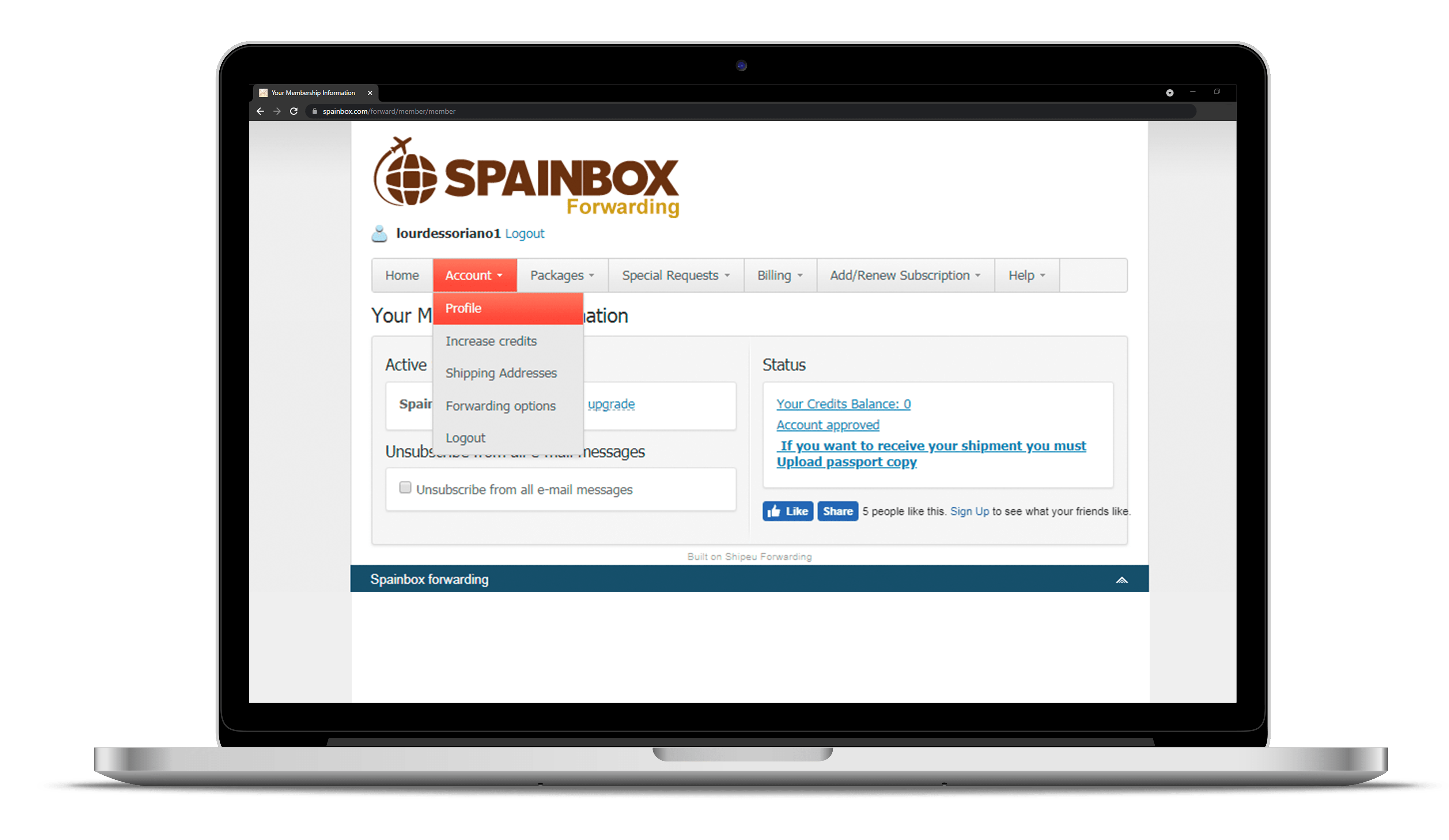 Spainbox forwarding Get your Spanish postal address in 4 steps