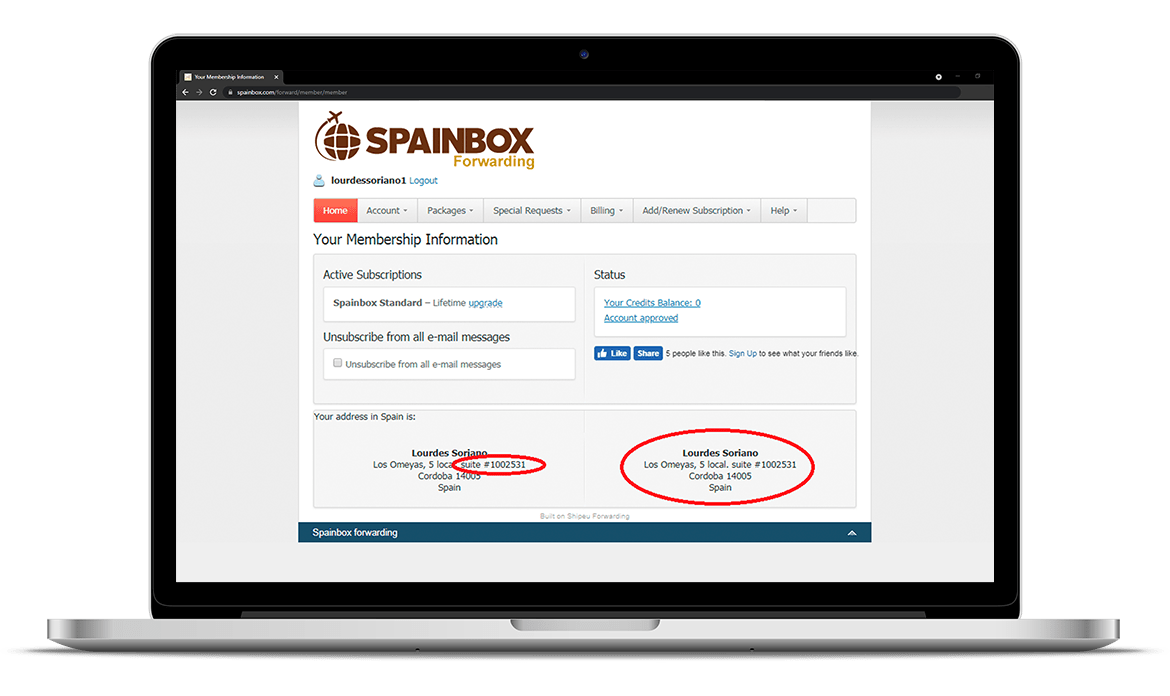 Spainbox forwarding Get your Spanish postal address in 4 steps