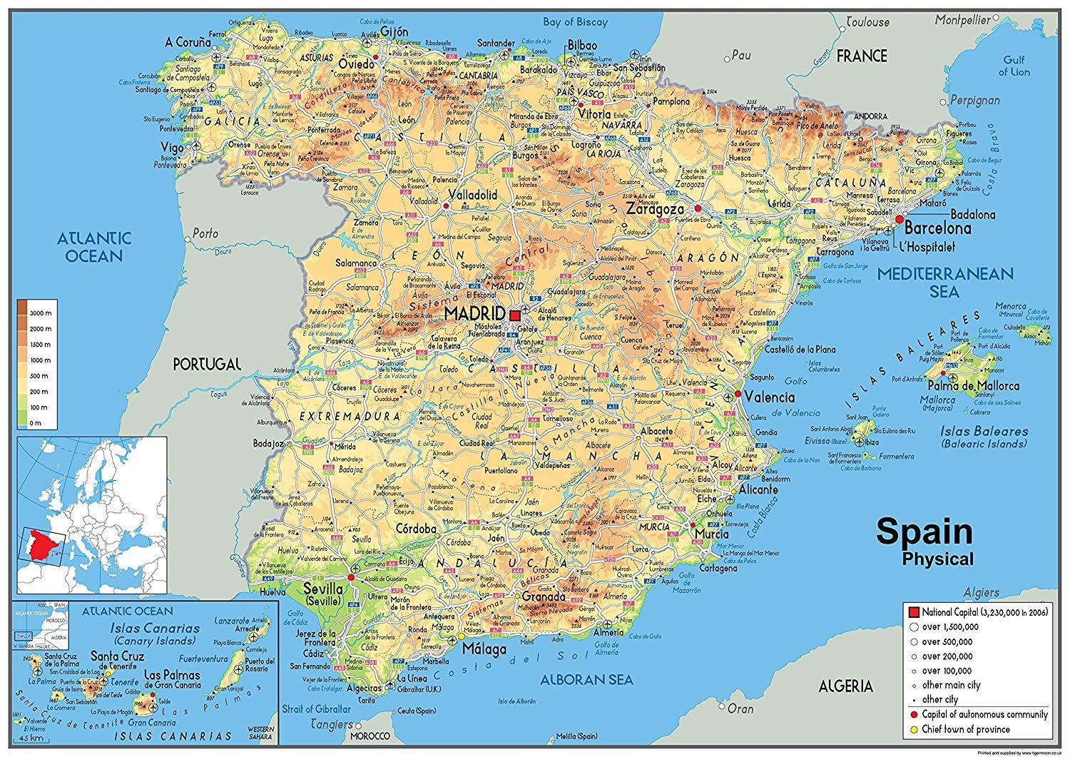 Geographical Regions In Spain