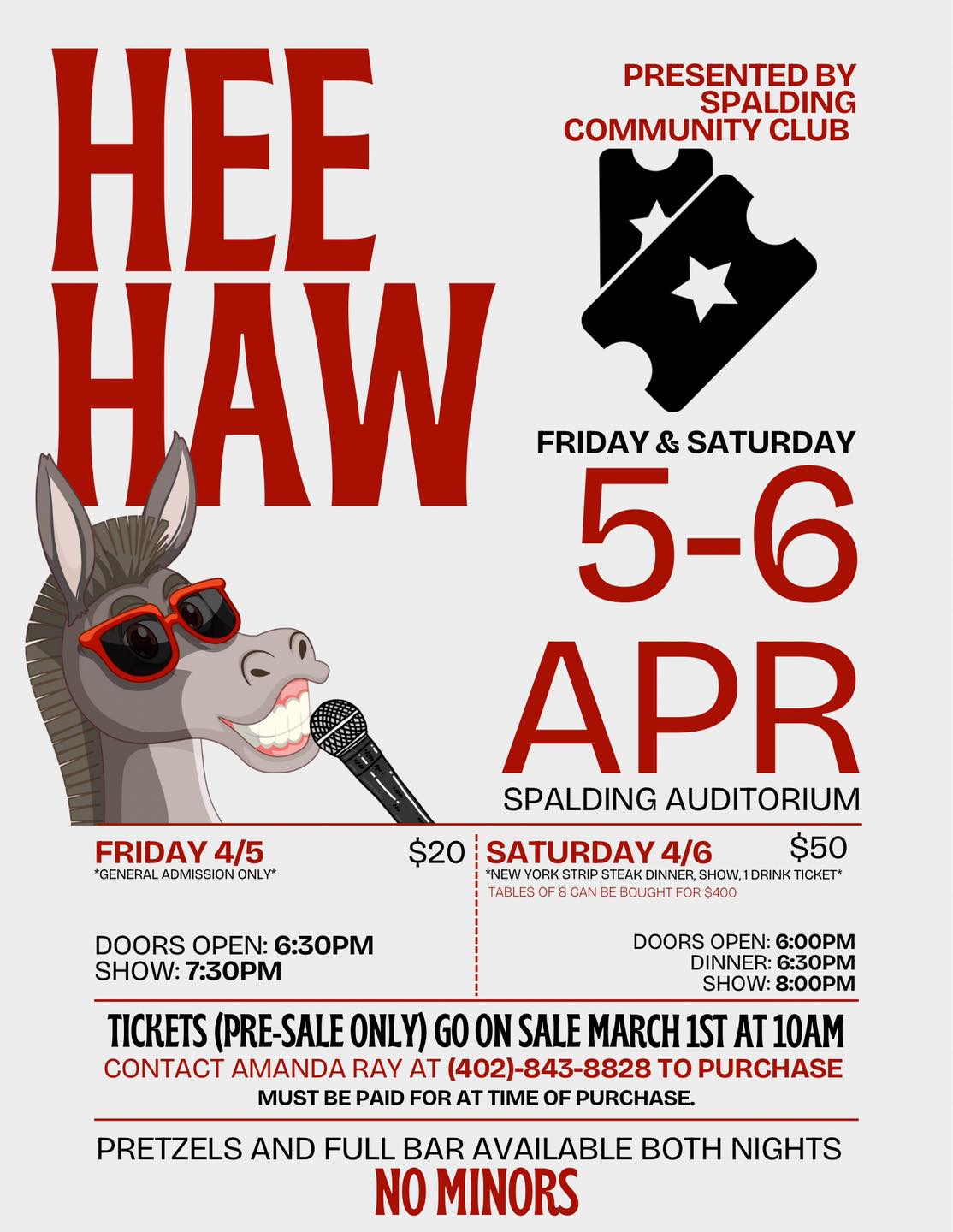 Hee Haw 2024 Spalding, Nebraska