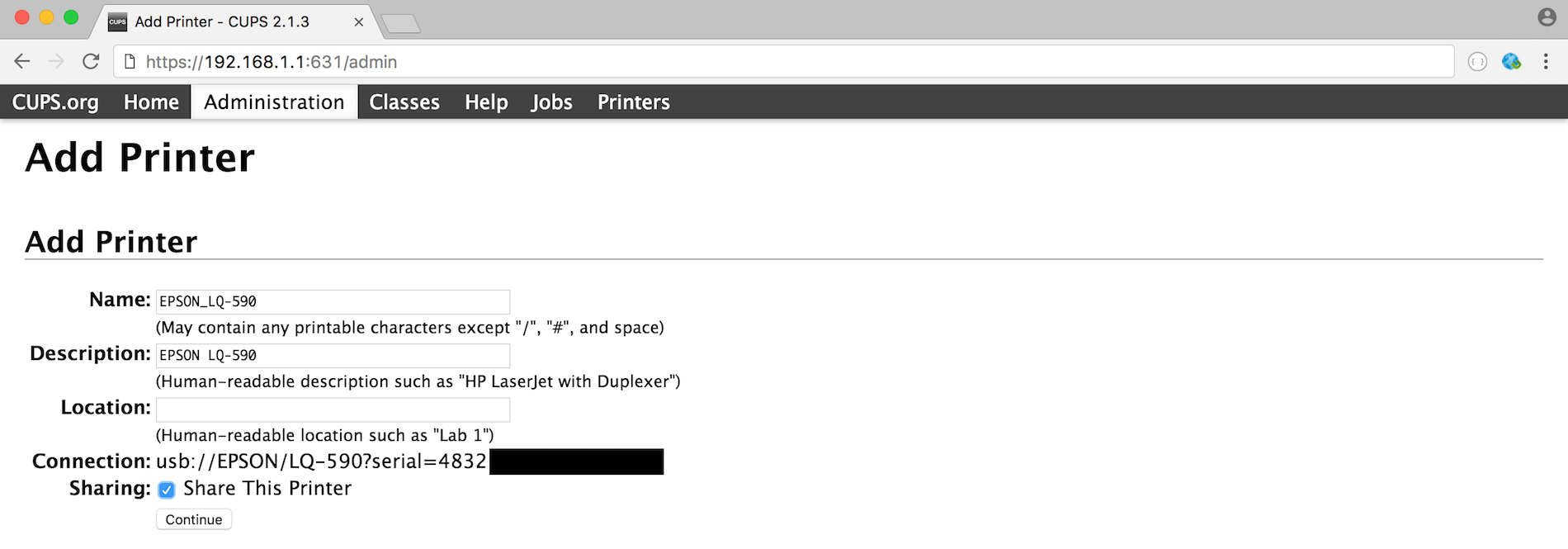 ทดสอบพิมพ์ดอตแมทริกซ์ด้วย CUPS บนลีนุกซ์ สปาลีนุกซ์