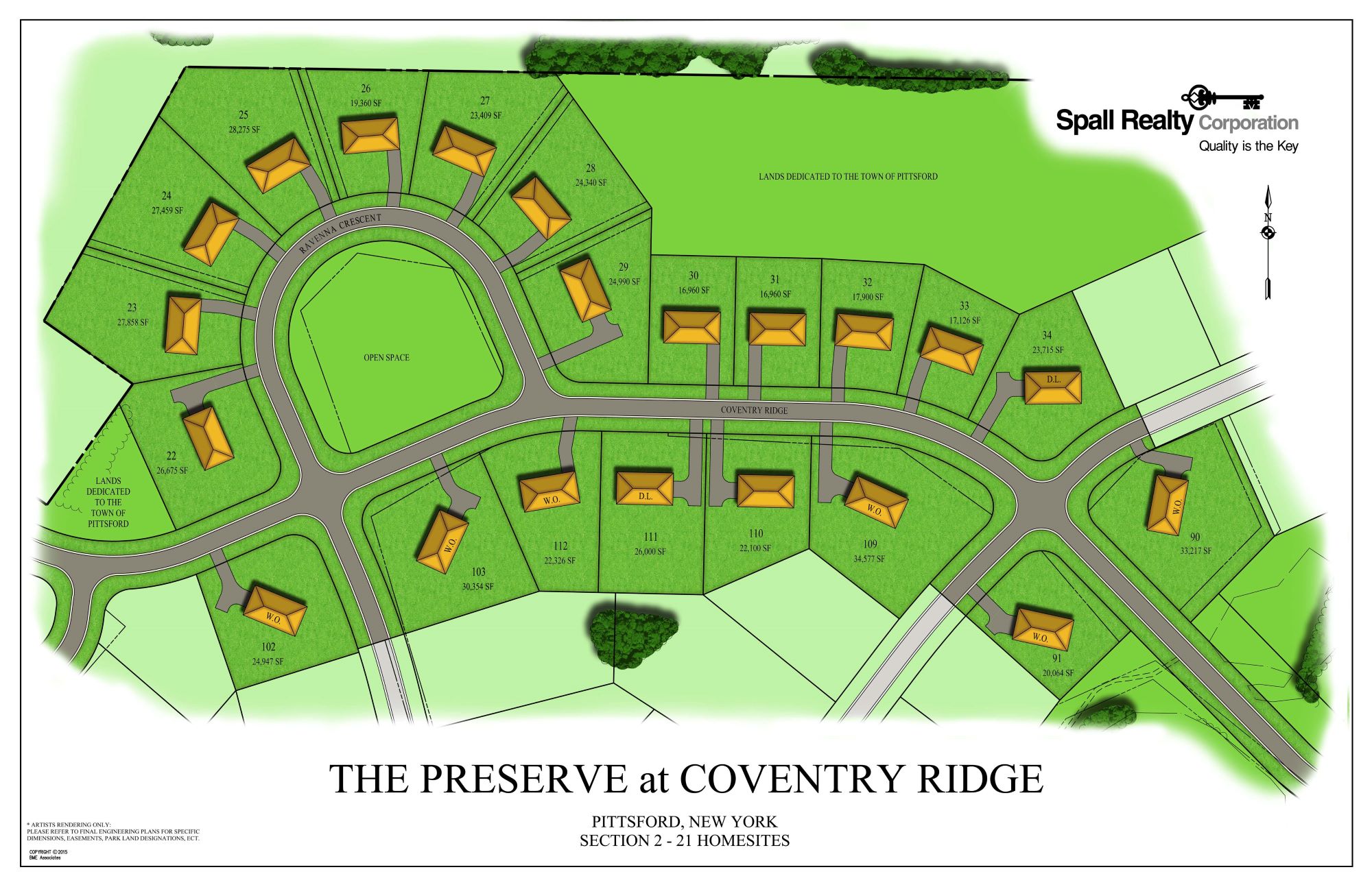 Preserve at Coventry Ridge at Spall Realty Corporation Pittsford, NY