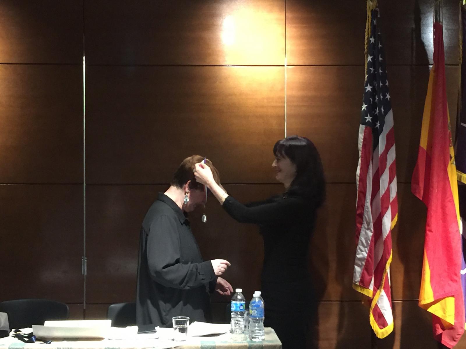 Professor Noël Valis’s Induction Ceremony into La Academia