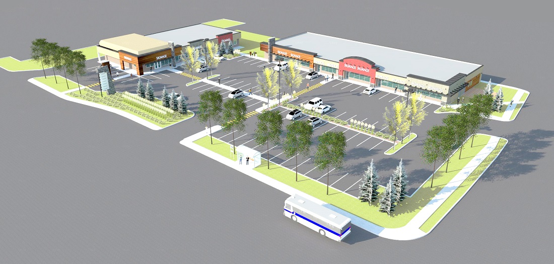 Commercial plaza Edmonton Patricia Heights SPAN Architecture Inc