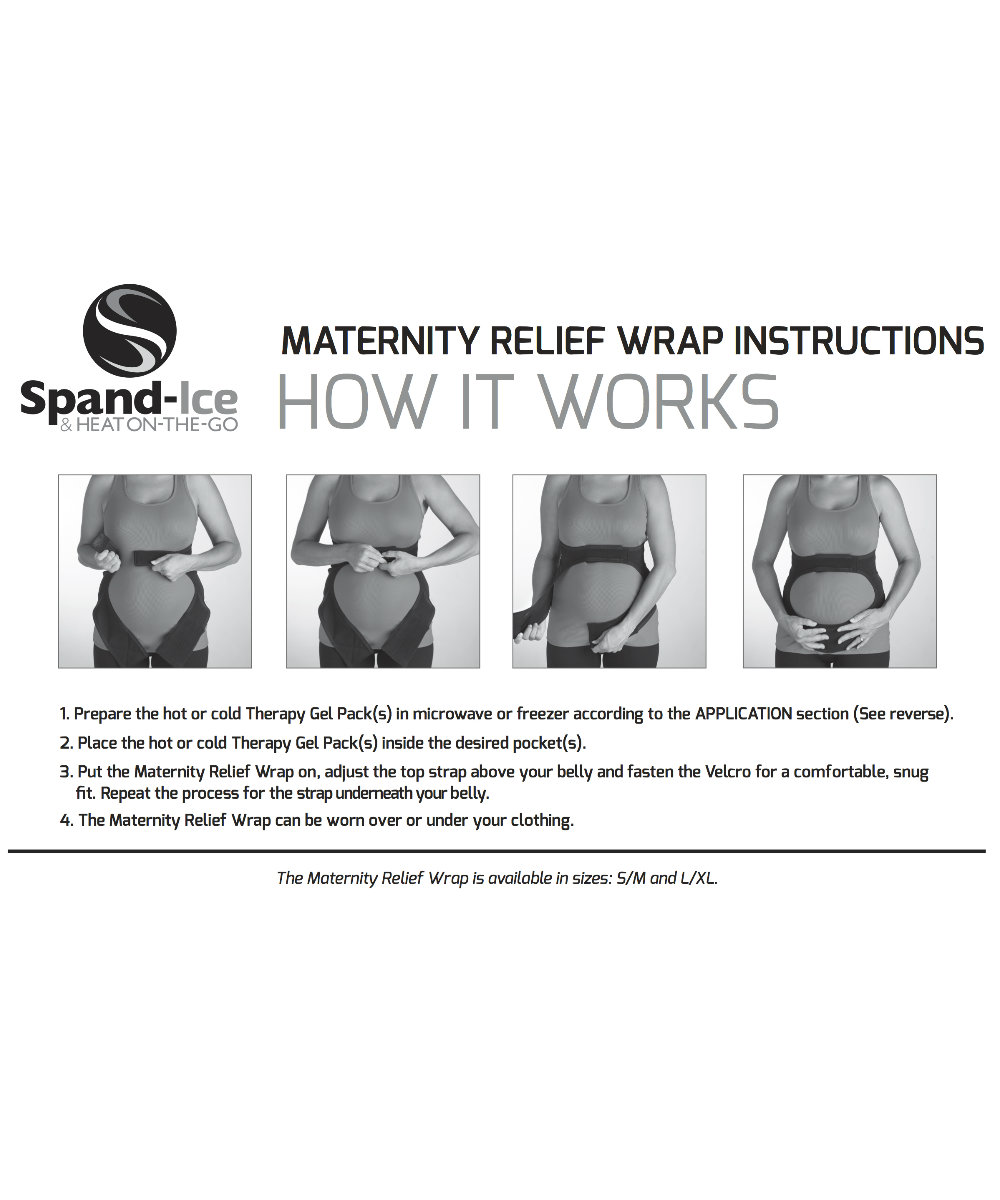 Belly Support Wraps for Pregnancy + Back Pain Relief by SpandIce.