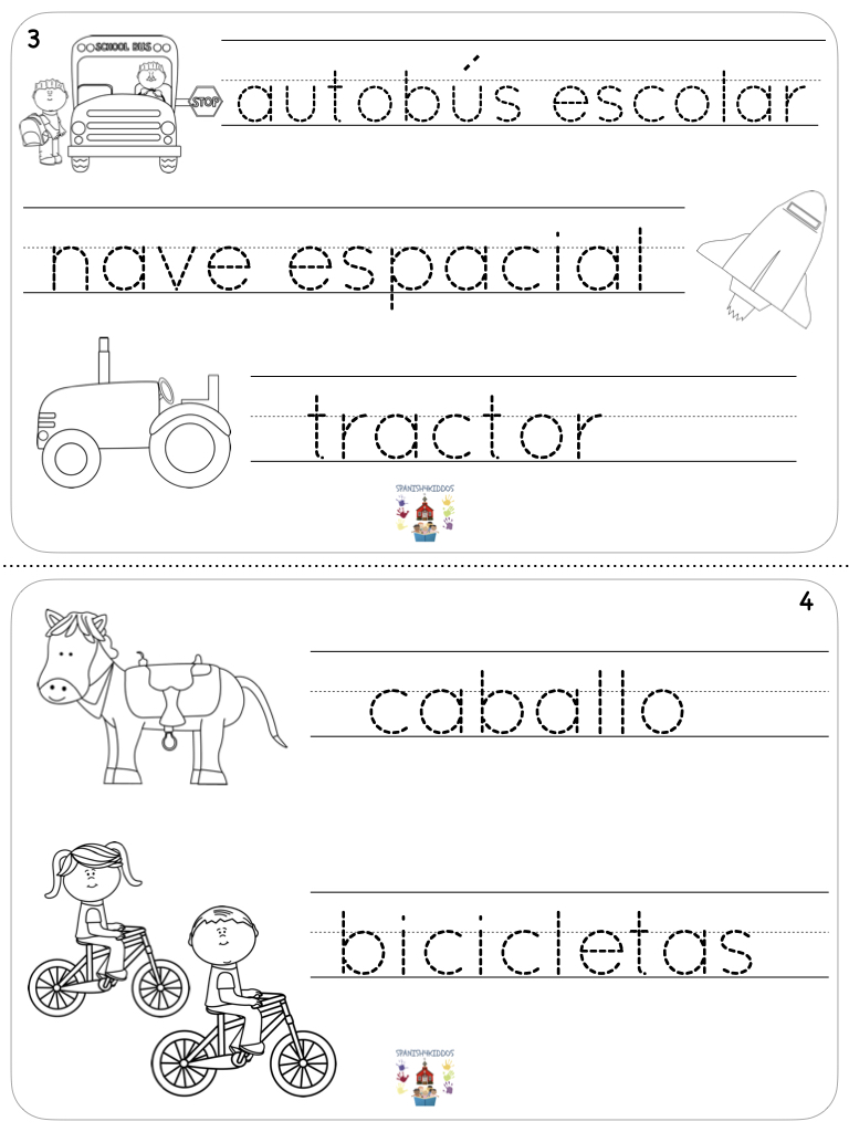 Spanish Transportation Words for Beginners • Spanish4Kiddos