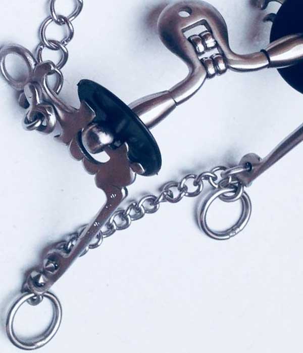 Custom Handmade Bit for sale, stainless steel barrels, port with copper