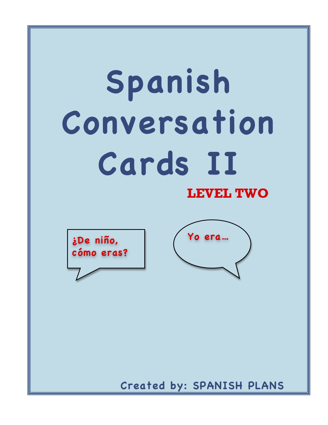 Spanish Speaking Activities