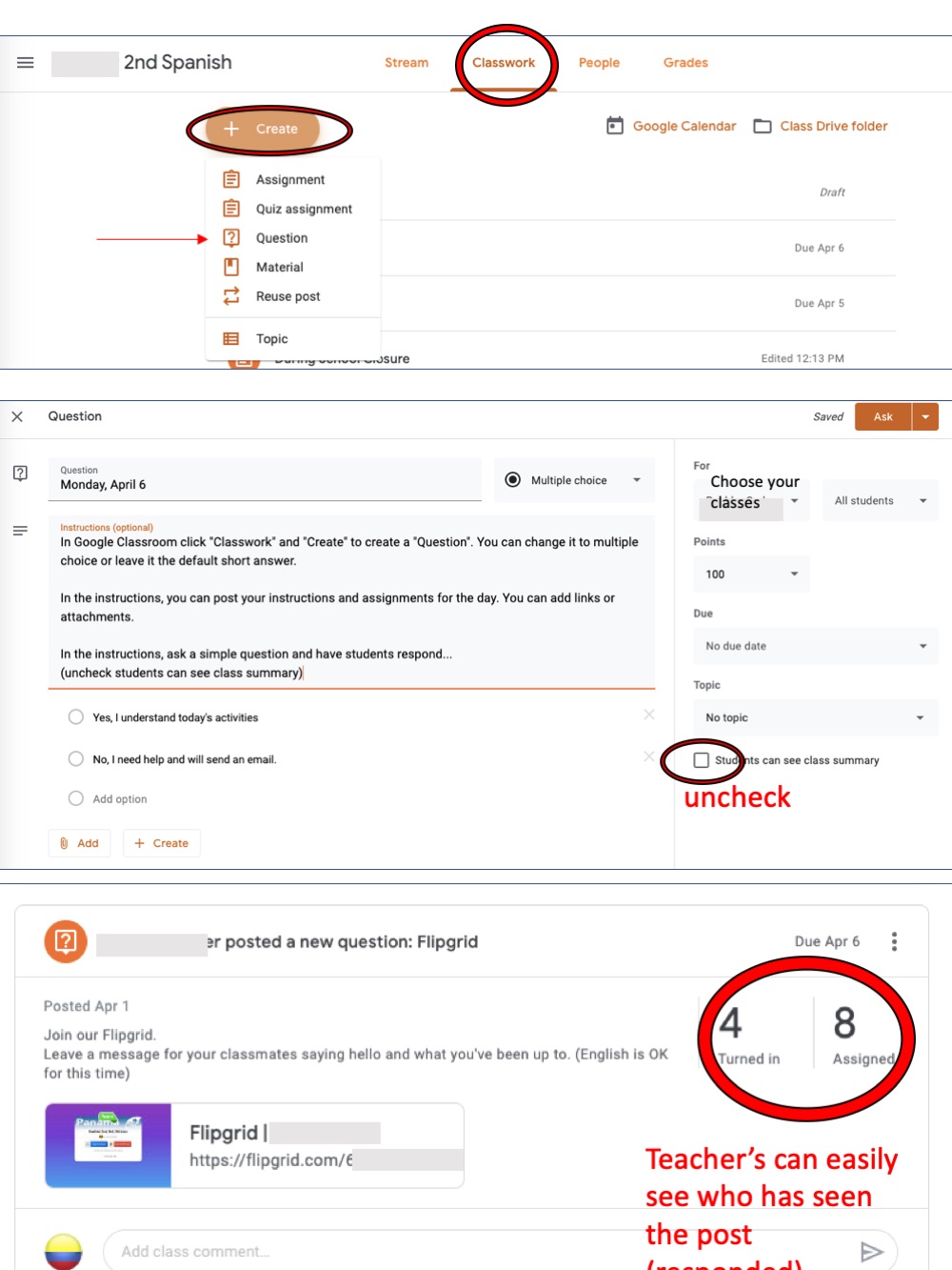 Google Classroom Tips