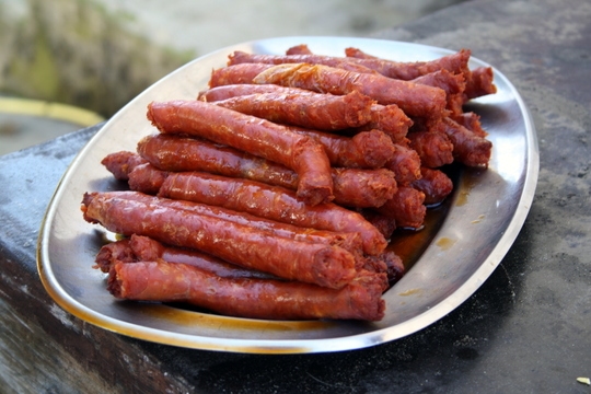 Talos con Chistorra Recipe (Corn Tortillas with Sausage) Spanish