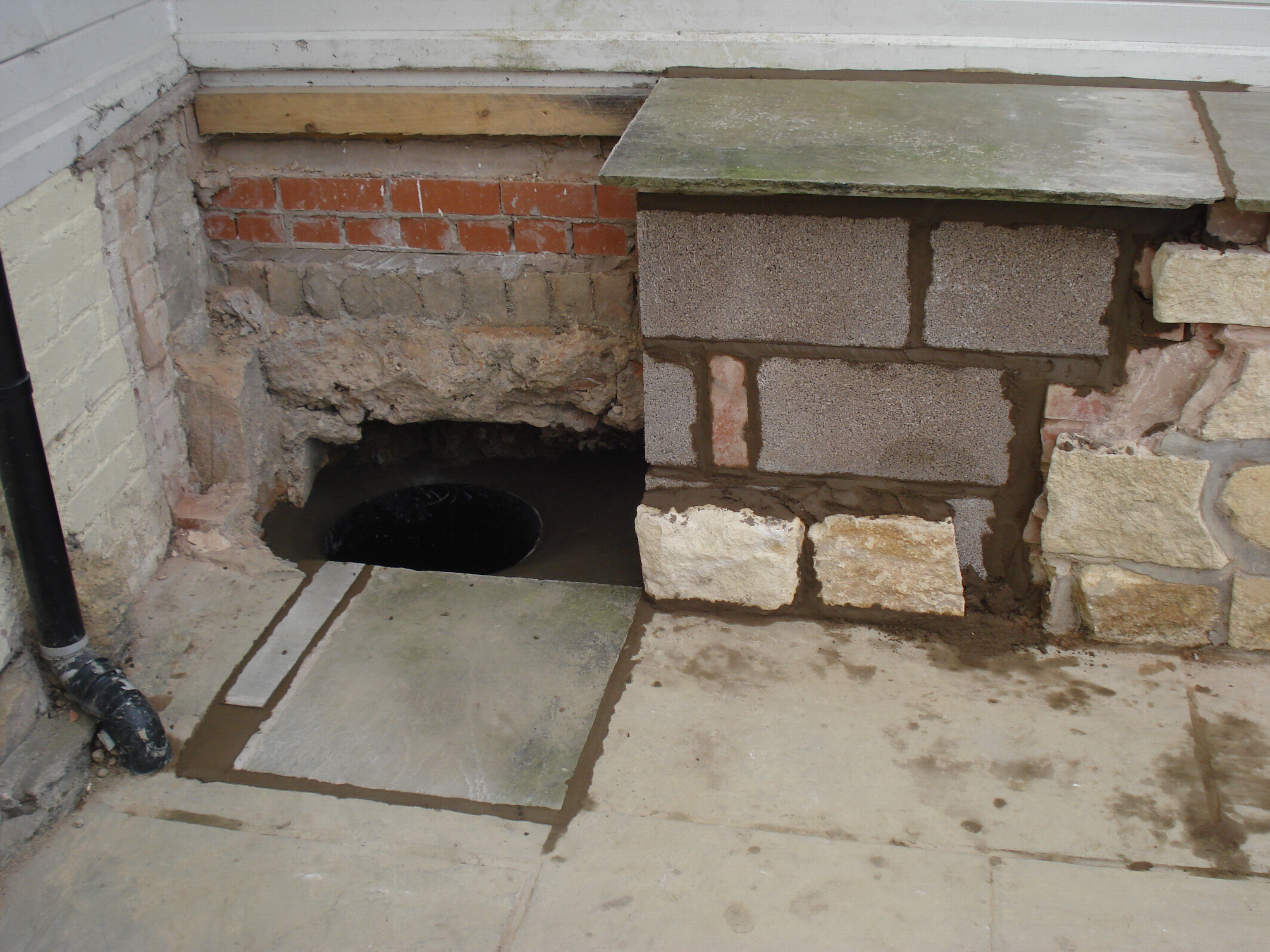 Drainage Project sump pit installation Evesham
