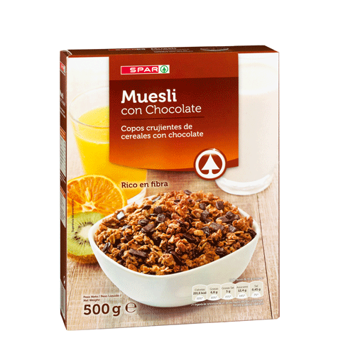 MUESLI CON CHOCOLATE SPAR 500 GRS. SPAR