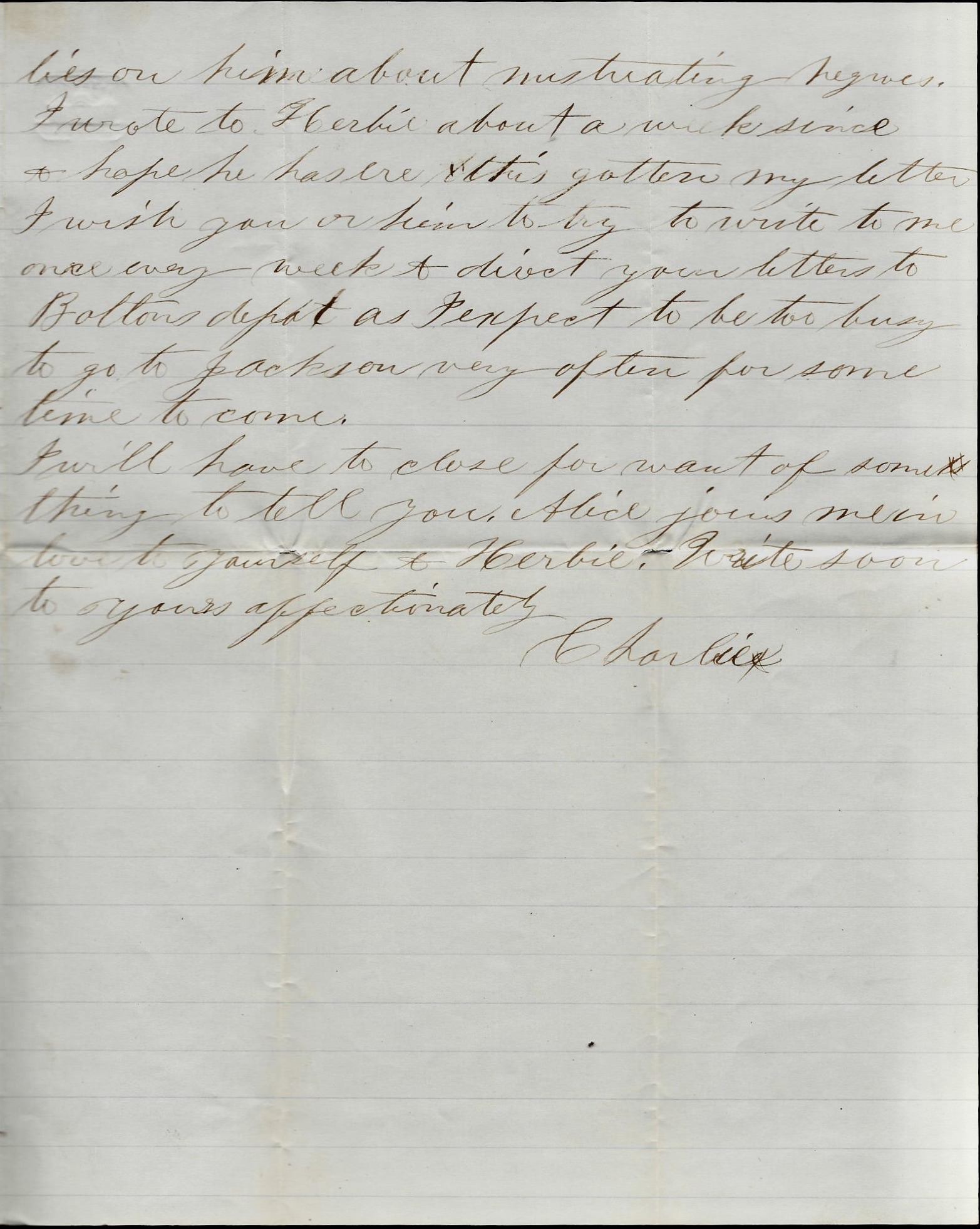 1866 Charles William Petrie to Eva Petrie Spared & Shared 23