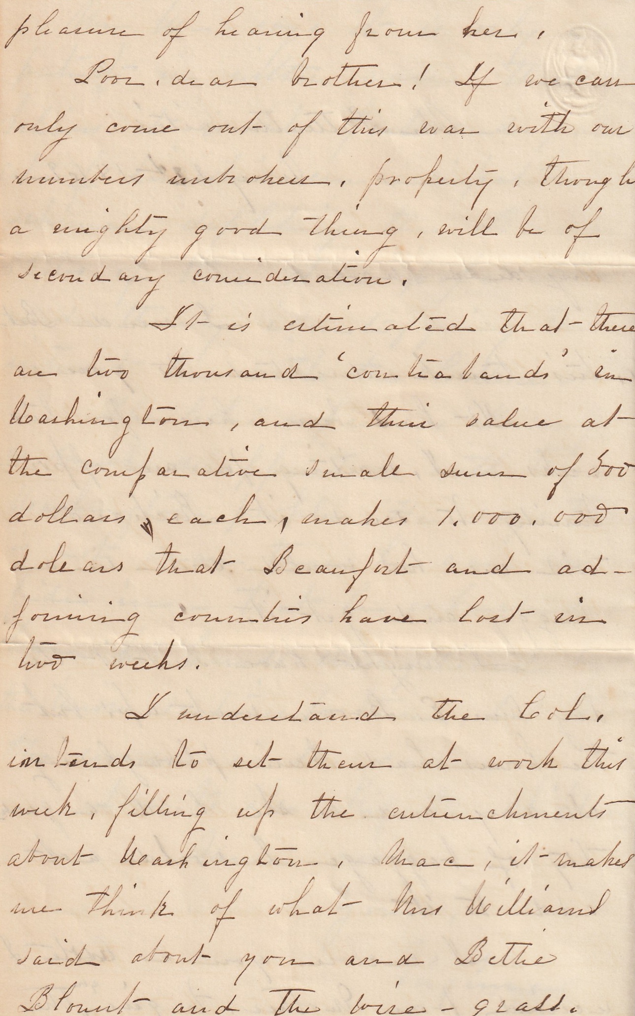 1862 Virginia (Ellison) Bonner to Macon Bonner Spared & Shared 23