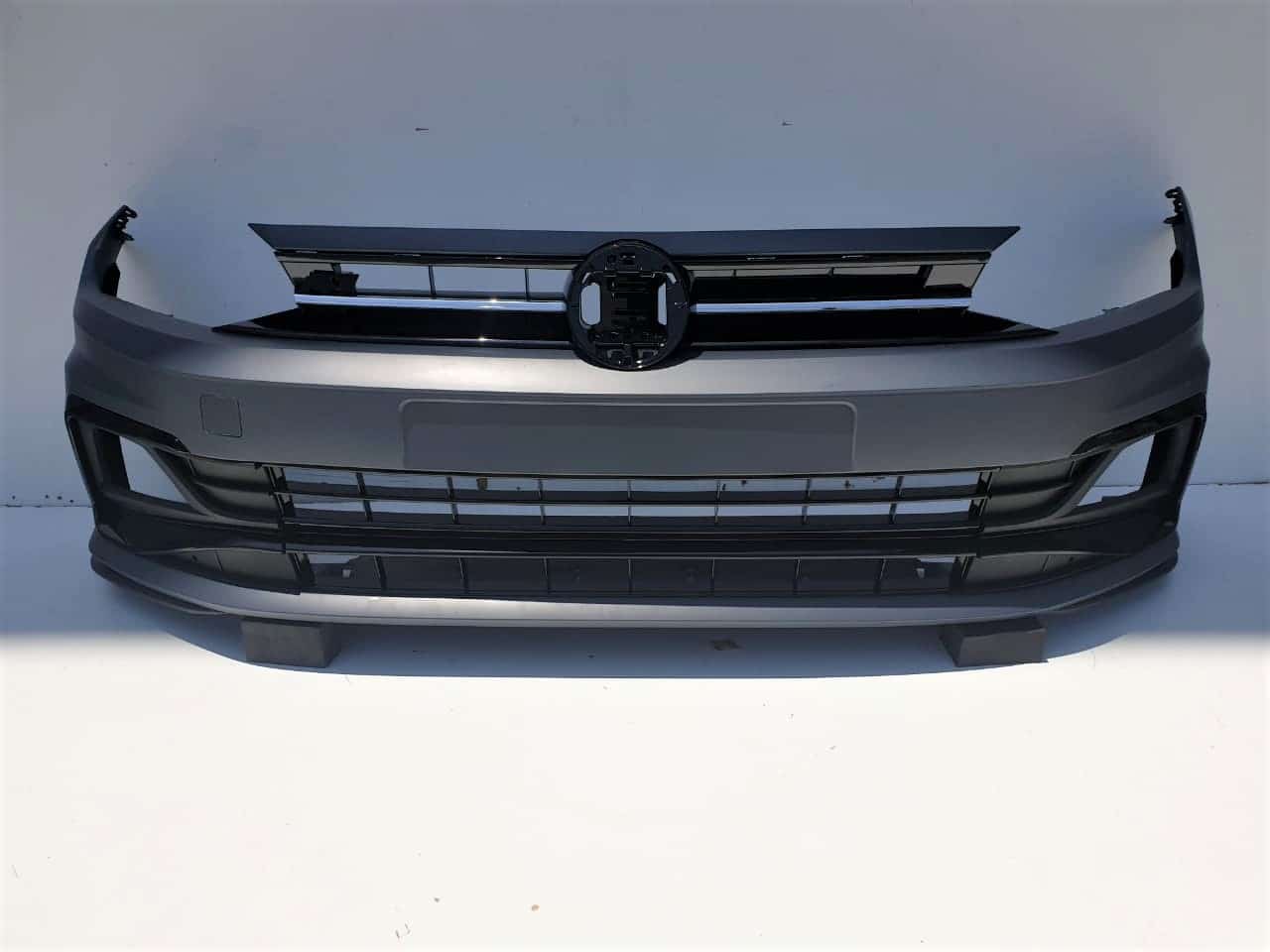 VW Polo 8 AW Front Bumper RLine W/Lower Grilles 18+ Spares Direct