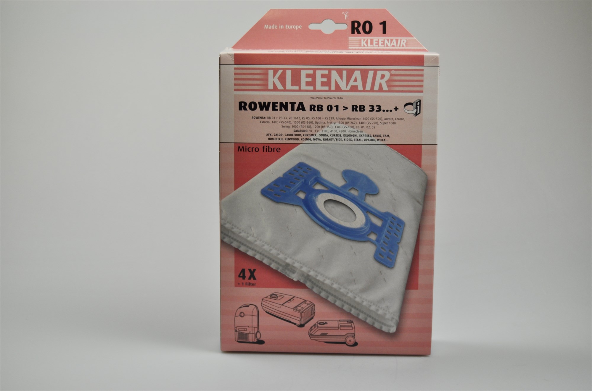 Vacuum cleaner bags, Rowenta vacuum cleaner RO1