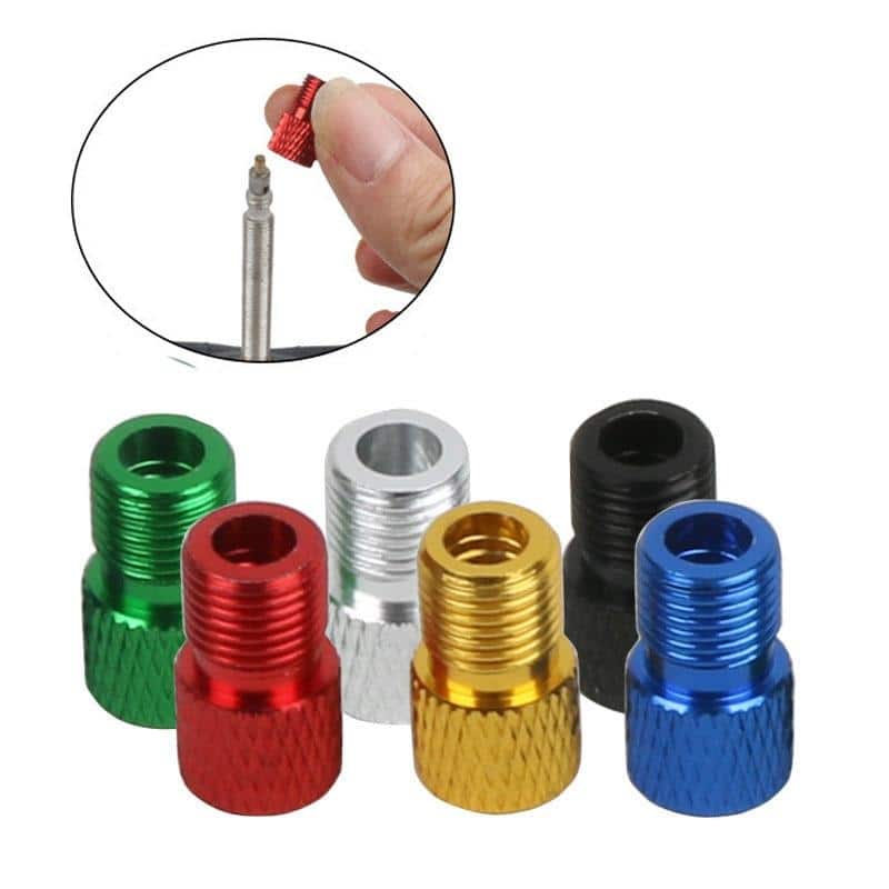 4PCS Aluminium Legierung Fahrrad Ventil Adapter Kappen